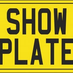 Unbranded High Quality Motorbike Reflective Number/Show Plate 9x7/8x6/7x5/6x4/9x3/8x2/7x2