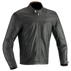 Ixon Clothing IXON STROKER Brown Leather Retro/Urban/Cruiser Motorcycle Jacket CE Armour