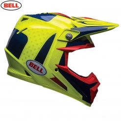 BELL Moto-9 Flex VICE Blue/Yellow Carbon Pro Circuit Replica Motocross MX Helmet