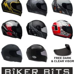 BELL Street 2019 Qualifier STD Motorbike/Scooter Helmet & FREE Dark Visor