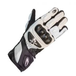 RICHA RS86 Full Goat Leather Motorcycle Gloves CE Knuckles Black/White/Red/Fluo