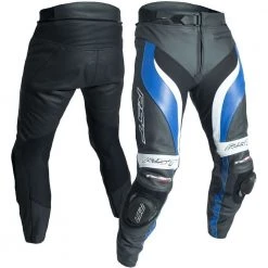 RST TRACTECH EVO 3 Suzuki/Yamaha Blue Motorcycle CE Leather Jacket/Trousers 2PC RST Clothing