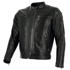 RICHA GOODWOOD Leather Retro Vintage Style Black/Brown Motorcycle Jacket Richa Clothing