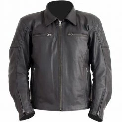 RST CRUZ Black Leather Motorcycle/Motorbike Retro/Vintage/Cruiser Jacket RST Clothing