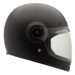 BELL BULLITT 2018 Solid Matte BLACK Modern Retro Classic Motorcycle Helmet Matt Bell Helmets