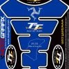 Isle Of Man I.O.M TT Races BLUE 3D Gel Motorbike Motografix Tankpad Protector