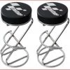 Moto-GP MotoGP Pair (2) Of Bar Stools/Kitchen Seats/Garage Chairs/Paddock Stools