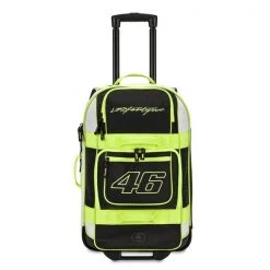 VR46 ROSSI LAYOVER TROLLEY Black/White/Yellow Suitcase/Bag/Luggage Handle/Wheels VR46 Clothing