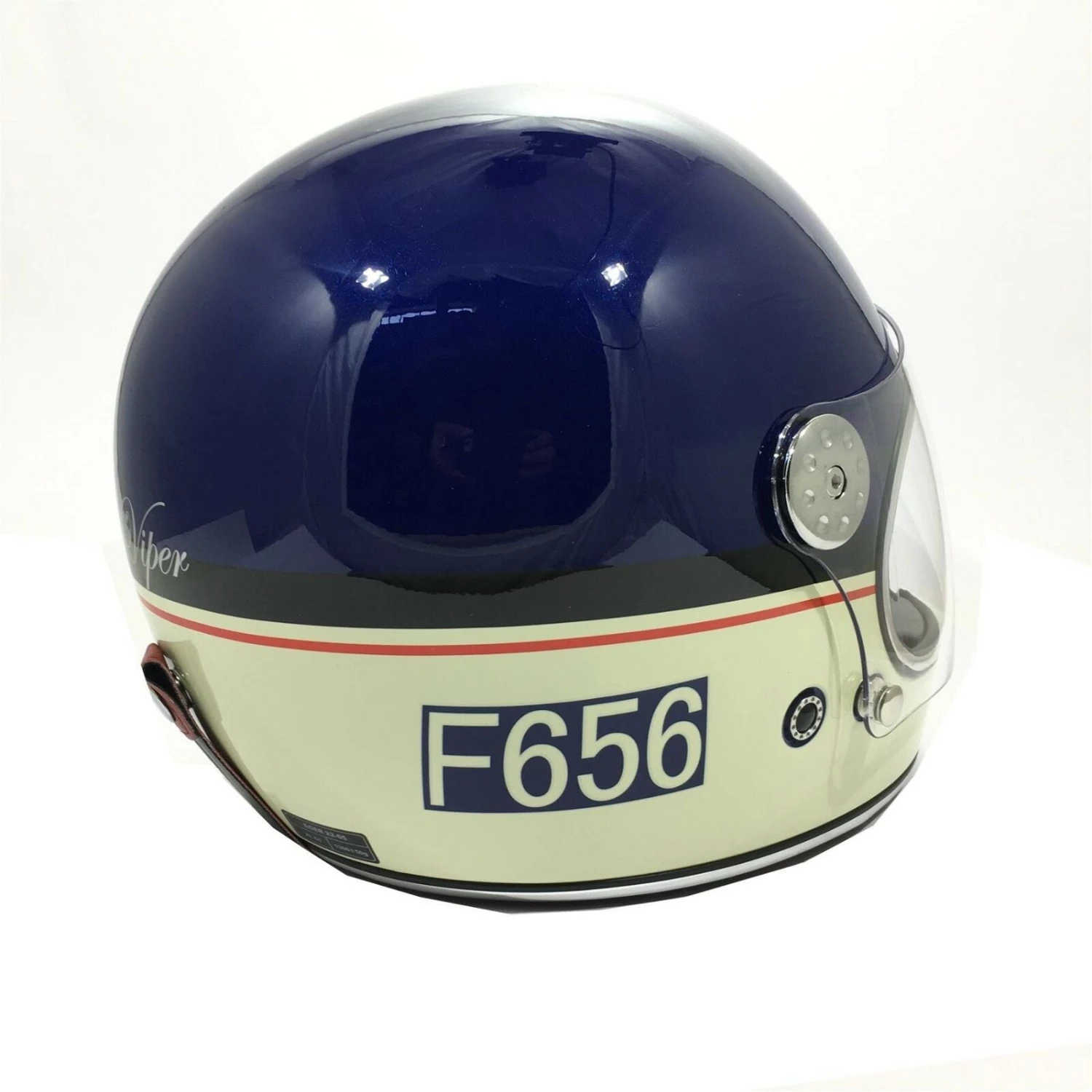 VIPER F656 VINTAGE Motorcycle Retro/Bullitt/Classic Fibreglass Cheap Helmet