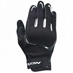 Ixon Clothing IXON LIFT 2.0 Black/White Textile Summer Short Motorcycle CE Approved Gloves
