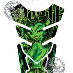 Horny Devil Kawasaki GREEN 3D Gel Motorbike MotografixTankpad Protector ZX/NINJA