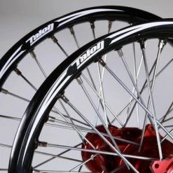 TALON EVO WHEEL SET 21"+18" RED/BLACK HONDA CR125-250/CRF250 02-13, CRF450 02-12