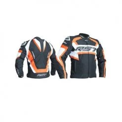 RST TRACTECH EVO R Flo Red Textile Race Hump Sports Motorbike CE Approved Jacket RST Clothing