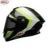 Bell Helmets Bell Street RACE STAR SECTOR White/Hi-Viz Green Carbon Flex Impact Liner Helmet