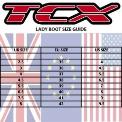 TCX LADY BLUMA Goretex Black Leather Ladies Motorbike/Motorcycle Boots 35-42