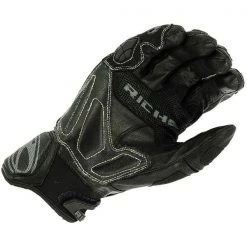 Richa Clothing RICHA STEALTH Perforated Leather Summer Short CE Certified Motorcycle Gloves