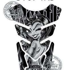Horny Devil SILVER 3D Gel Motorbike MotografixTankpad Protector GSXR/CBR/YZF