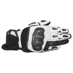 Alpinestars Gloves 10% Off ALPINESTARS SP-X AIR Carbon Black/White Summer Motorbike Short Gloves