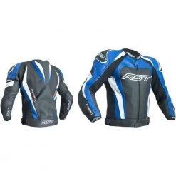 RST TRACTECH EVO 3 Suzuki/Yamaha Blue Motorcycle CE Leather Jacket/Trousers 2PC RST Clothing