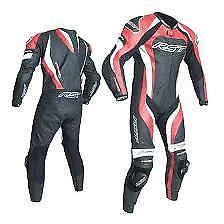 RST Tractech Evo 3 Red/Black/White 1PC Motorbike Leather Racing Suit RST Clothing