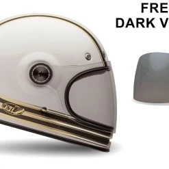 BELL Cruiser Bullitt Carbon RSD Mojo White/Gold Retro/Classic Motorcycle Helmet Bell Helmets