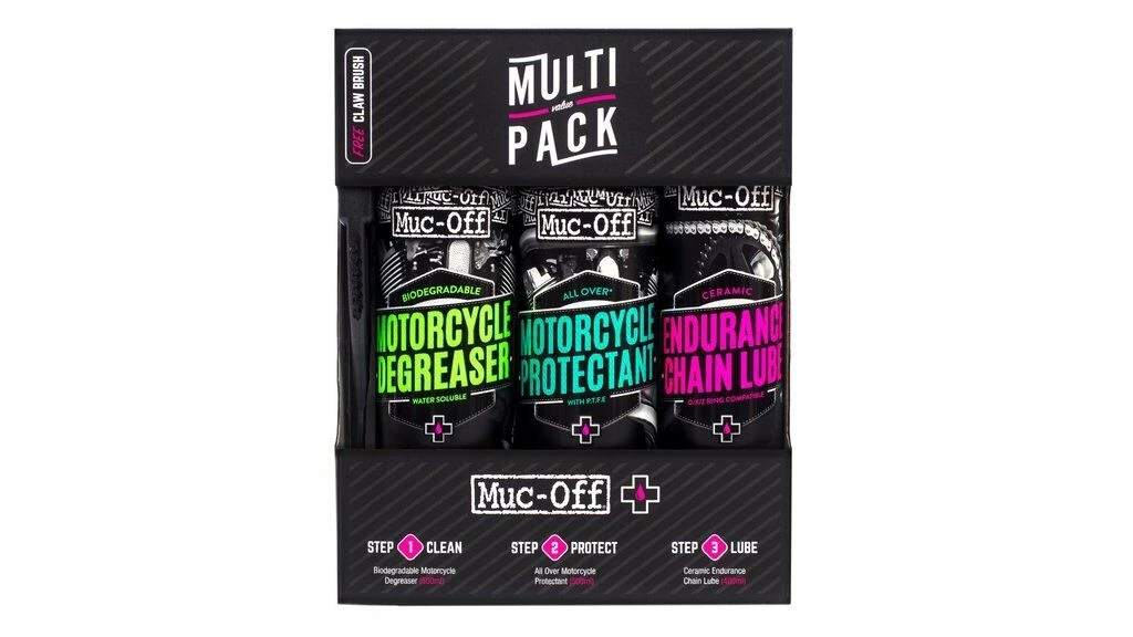 Oxford Products Muc-Off Bike Care Motorbike Degreaser/Chain Lube/Protectant Kit XMAS Value Pack