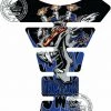 Mad Az F**K BLUE 3D Gel Motorbike MotografixTankpad Protector Suzuki/Yamaha