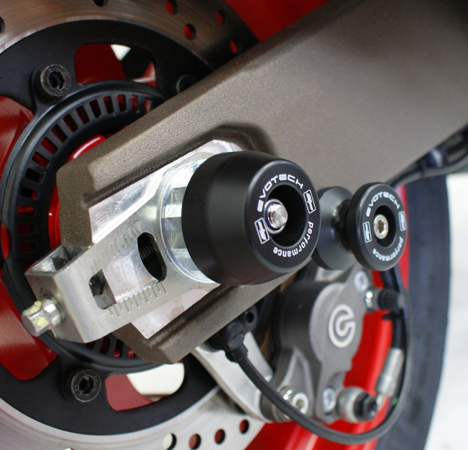 DUCATI Monster 797 2017+ Rear Spindle Bobbins By Evotech Performance