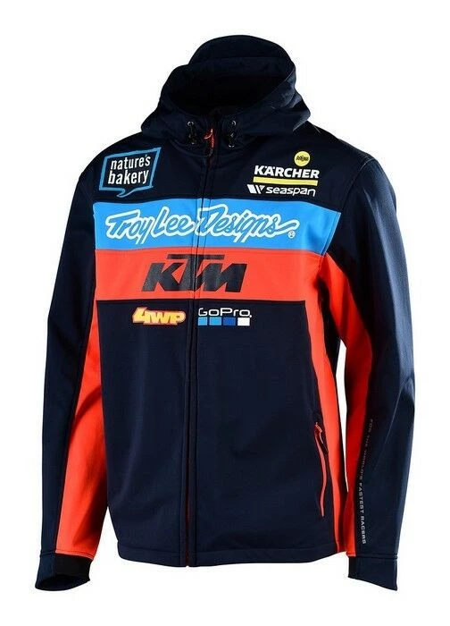 Troy Lee Designs KTM 2019 Pit Jacket Navy Blue Motocross MX Motorbikes