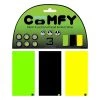 3 Oxford COMFY Green/Black/Yellow Head & Neck Snood/Scalf/Bandana/Beanie/Mask Oxford Products