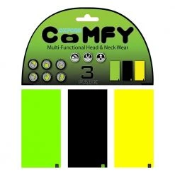 3 Oxford COMFY Green/Black/Yellow Head & Neck Snood/Scalf/Bandana/Beanie/Mask Oxford Products