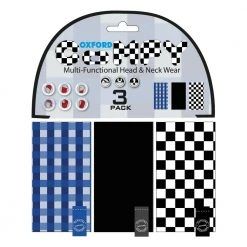 3 Oxford COMFY Gingham Head & Neck Snood/Scalf/Bandana/Beanie/Mask