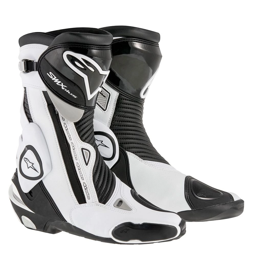 5% OFF Alpinestars SMX PLUS White/Black Motorcycle Sports Boots
