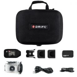 Drift Cameras Drift HD GHOST 4K MC PACK LCD Free Screen & Case Action Waterproof Helmet Camera