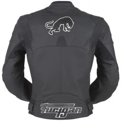 FURYGAN BRUTALE EVO 3 Black/White Leather Motorbike Sports Jacket Furygan Clothing