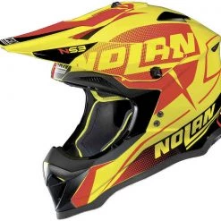 NOLAN N53 Whoop/Sidewinder Motocross MX OffRoad Motorbike Green Lane Peak Helmet