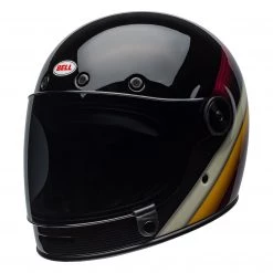 BELL CRUISER 2019 BULLITT Burnout Black/Maroon/White Classic Motorcycle Helmet