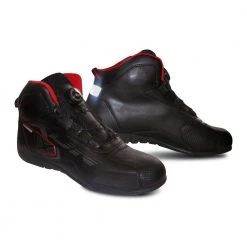 Ixon Clothing IXON ZEBRA Motorcycle/Scooter CE Sports Ankle Black/Red Boots/Shoes