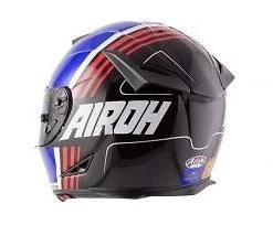 AIROH GP500 Scrape Blue/Black Gloss Carbon MotoGP Light Motorbike Helmet Airoh Helmets