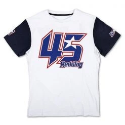 Scott Redding 45 Mens T-Shirt White Official MotoGP Merchandise VR46 VR46 Clothing