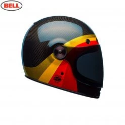 Bell Helmets BELL Bullitt Carbon Chemical Candy Black/Gold Retro/Classic Motorcycle Helmet