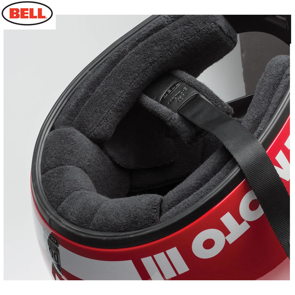 BELL Cruiser 2017 MOTO 3 Modern Classic White Motorcycle Scrambler MX Helmet