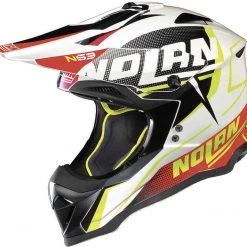 NOLAN N53 Whoop/Sidewinder Motocross MX OffRoad Motorbike Green Lane Peak Helmet