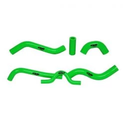 CV4 RADIATOR HOSE 6 PIECE KIT KAWASAKI KXF250 2007-08 GREEN Ci Sport