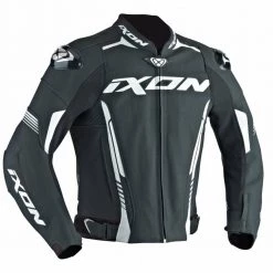 IXON VORTEX 2 Leather Black/Red/Yellow/White Sport Motorbike Jacket CE Certified Ixon Clothing
