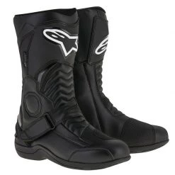 10% OFF Alpinestars PIKES Drystar Black Touring Fully Waterproof Motorbike Boots Alpinestars Boots