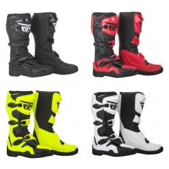 Fly Products FLY 2019 Maverick Adult Boot Black/White/Hi-Vis For Motocross MX Off-Road Enduro