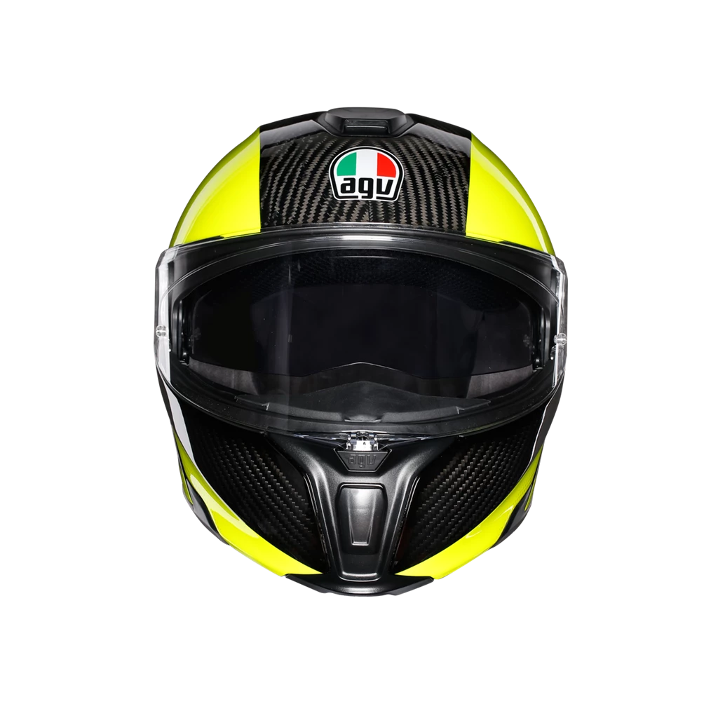 AGV SPORTS MODULAR CARBON Flip Front Up Touring Motorcycle Helmet 1295 Grams AGV Helmets