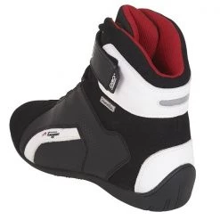 FURYGAN JET D30 Waterproof White/Blk Breathable Sympatex Motorbike Leather Shoe