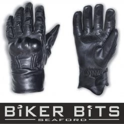 RST RETRO II Black CE Approved Leather Motorcycle Vintage Gloves RST Clothing